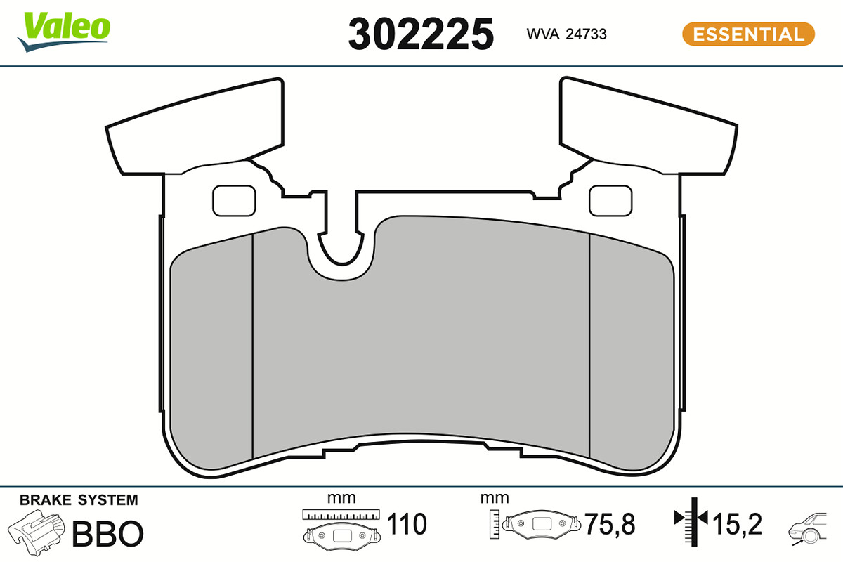 BRAKE PADS FIRST MER CLASS C 06.11